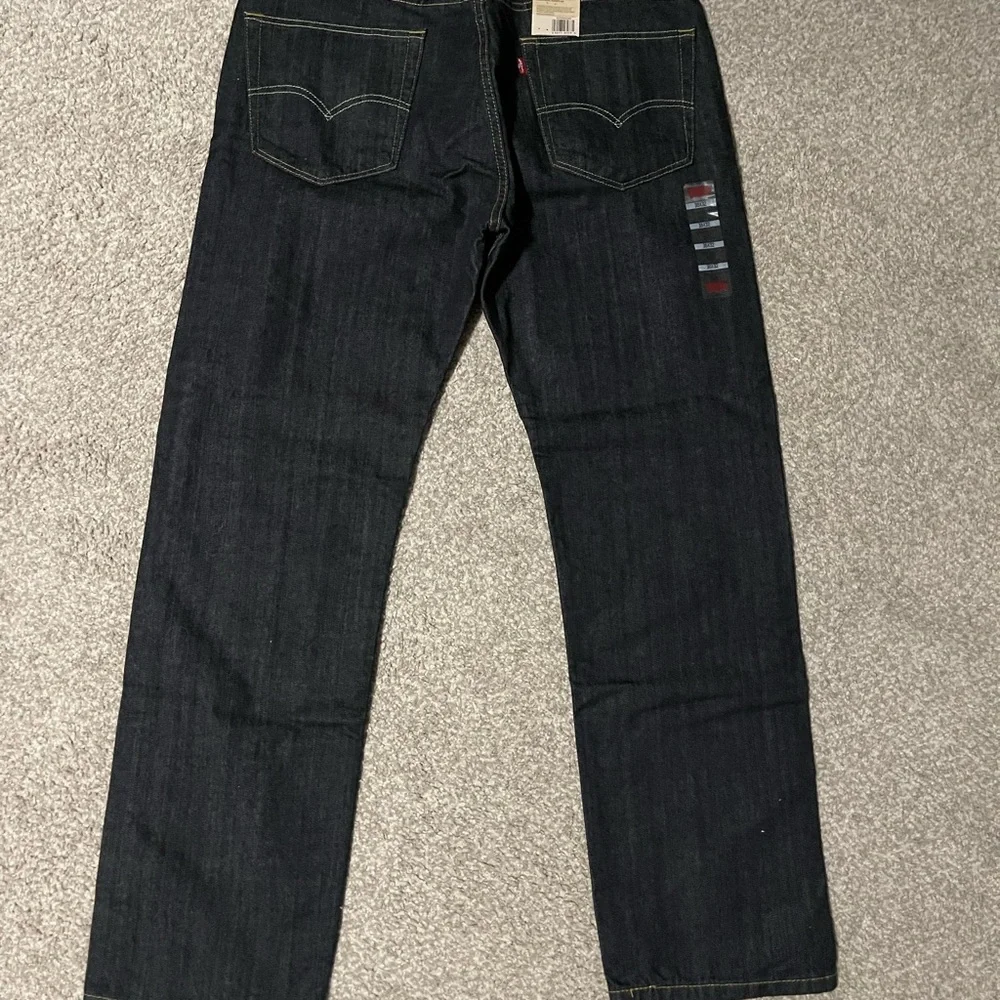 Levis 505 Mens Jeans Regular Fit Denim Bottoms Casual Pants Zipper Fly New Rinse